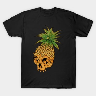 Skull Pineapple,Tropical Style T-Shirt